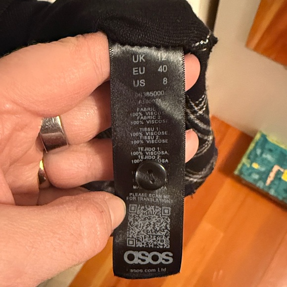 ASOS Black and White Checkered Dress - Picture 4 of 5